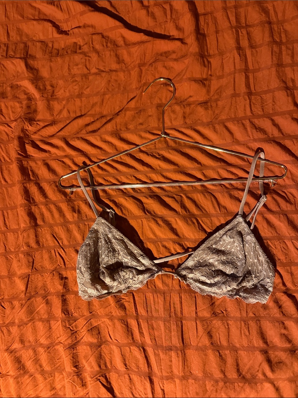 Intimately Free People Delicate Lace Bralette in Taupe